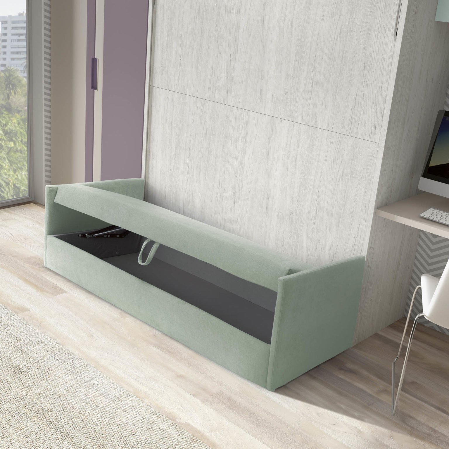 Cama abatible F423 | Glicerio Chaves Guatemala